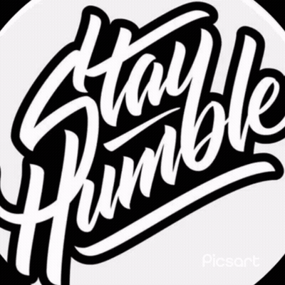 Stay Humble Logo With Ribbon And Wheat GIF
