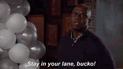 Stay In Your Lane Bucko GIF
