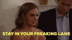 Stay In Your Lane Hannah Brown GIF