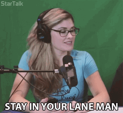 Stay In Your Lane Natalia Reagan GIF
