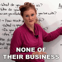 Stay In Your Lane None Of Your Business GIF