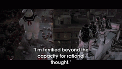 Stay Puft Giant Marshmallow Man Ghostbusters GIF