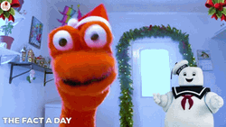 Stay Puft Marshmallow Man Hand Puppet GIF