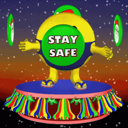 Stay Safe Dancing Emoji GIF