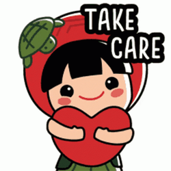 Stay Safe Hugging Heart GIF