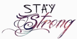 Stay Strong Glitter Card  GIF