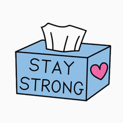Stay Strong Tissue Box  GIF