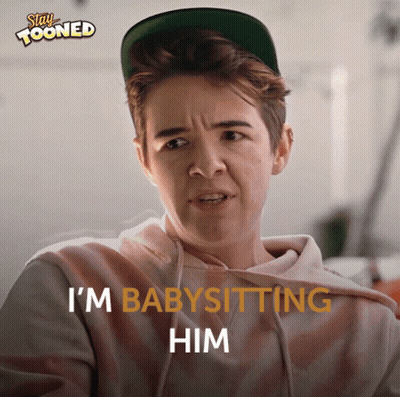 Stay Tooned Poster Man Wearing Hat GIF