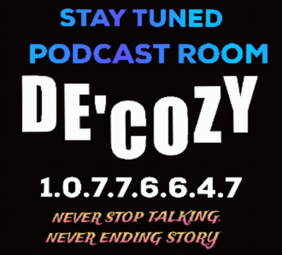 Stay Tuned Podcast Room De Cozy 1.0.7.7.6.6.4.7 Never Stop Talking Never Ending Story GIF