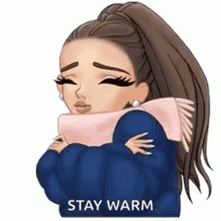 Stay Warm Ariana Grande Art GIF