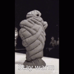 Stay Warm Fashion Model GIF