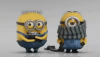 Stay Warm Minions GIF