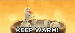 Stay Warm Olaf Getting Hot Bath GIF