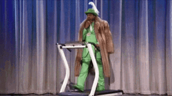Stayin Alive Pimp On A Treadmill GIF