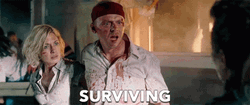 Stayin Alive Shaun Of The Dead Liz GIF