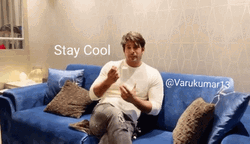 Staying Cool While Eating GIF