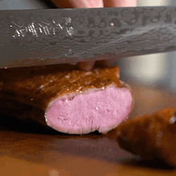 Steak Cutting Close Up GIF