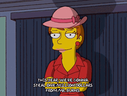 Steal One Million Dollars From Mr Burns GIF