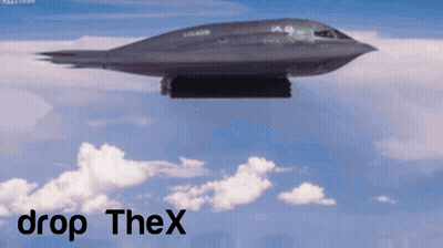 Stealth Bomber Drop Thex GIF
