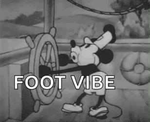 Steamboat Willie Foot Vibe Meme GIF