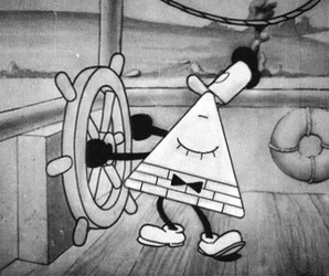 Steamboat Willie Pyramid Eye Mashup GIF