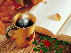 Steaming Black Cafe GIF