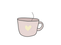 Steaming Cafe Animation GIF