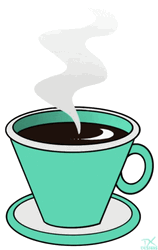 Steaming Hot Cafe GIF