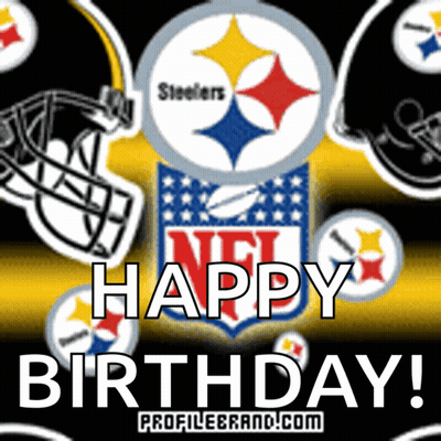 Steelers Birthday Card With NFL Logo GIF