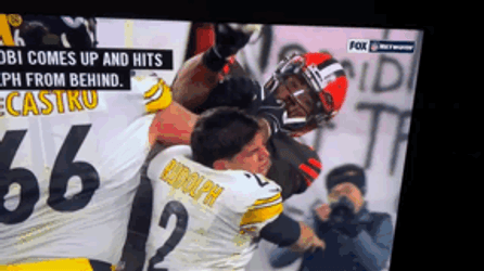 Steelers Fighting With Opponent GIF