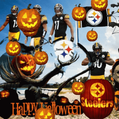 Steelers Halloween Poster