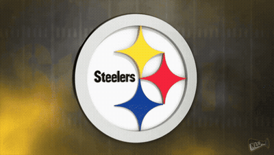 Steelers Logo On Yellow And Black Background GIF