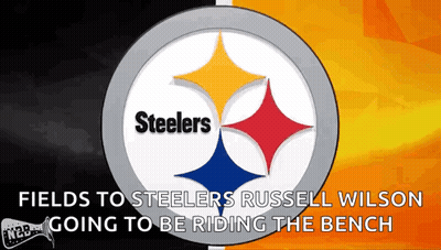Steelers Logo On Yellow And Black Background GIF