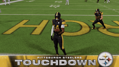 Steelers Logo On Yellow And Black Background GIF