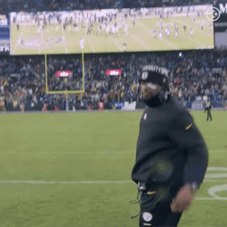 Steelers Man Flying Kiss GIF