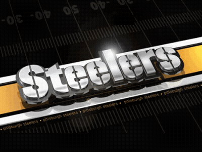 Steelers on Black and Yellow Background