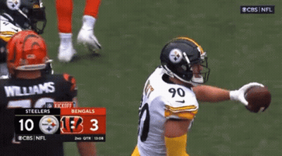 Steelers Vs Bengals Football Game On CBS GIF