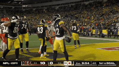 Steelers Vs Browns Football Game On ESPN GIF