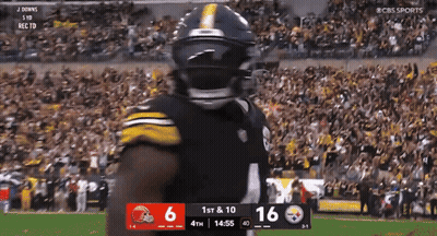 Steelers Vs Browns Football On CBS Sports GIF