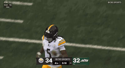 Steelers Vs Jets Football Game On CBS Sports GIF