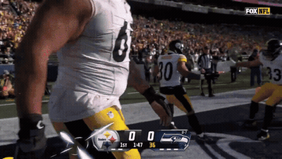 Steelers Vs Seahawks Football Game GIF