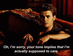 Stefan Salvatore Vampire Diaries Sarcastic Quote GIF