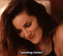 Stefania Spampinato Speaking In Italian GIF