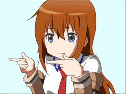 Steins Gate Cute Kurisu Hand Dance  GIF