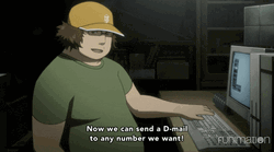 Steins Gate Itaru Handling Computer  GIF