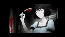 Steins Gate Mayuri Chopping  GIF