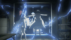 Steins Gate Okabe Electric Shock  GIF