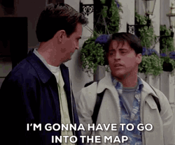 Step On Map Funny Joey Tribbiani Friends GIF