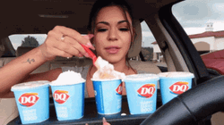 Steph Pappas Blizzard Food Vlog Mukbang GIF