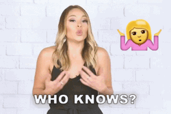 Stephanie Martinez Shoulder Shrug Who Knows GIF